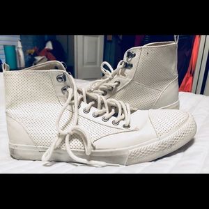 Leather High Top Sneakers!